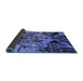 Sideview of Oriental Blue Industrial Rug, urb2826blu