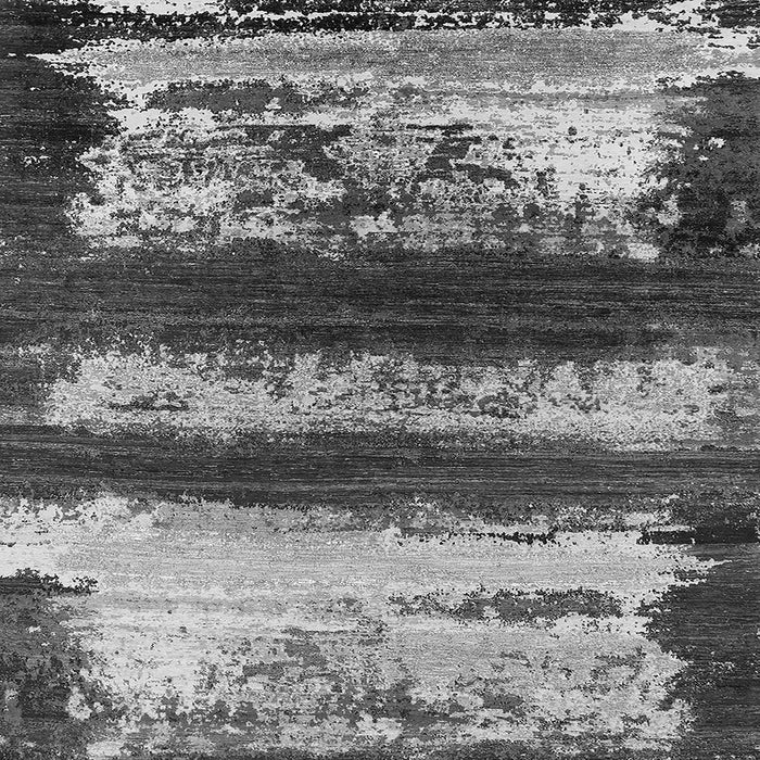 Square Machine Washable Oriental Gray Industrial Rug, wshurb2827gry