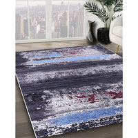 Mid-Century Modern Plum Purple Oriental Rug, urb2827