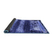 Sideview of Oriental Blue Industrial Rug, urb2827blu