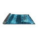 Sideview of Oriental Light Blue Industrial Rug, urb2827lblu