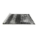 Sideview of Machine Washable Oriental Gray Industrial Rug, wshurb2827gry