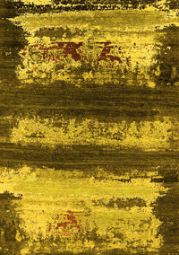 Oriental Yellow Industrial Rug, urb2827yw