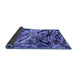 Sideview of Oriental Blue Industrial Rug, urb2828blu