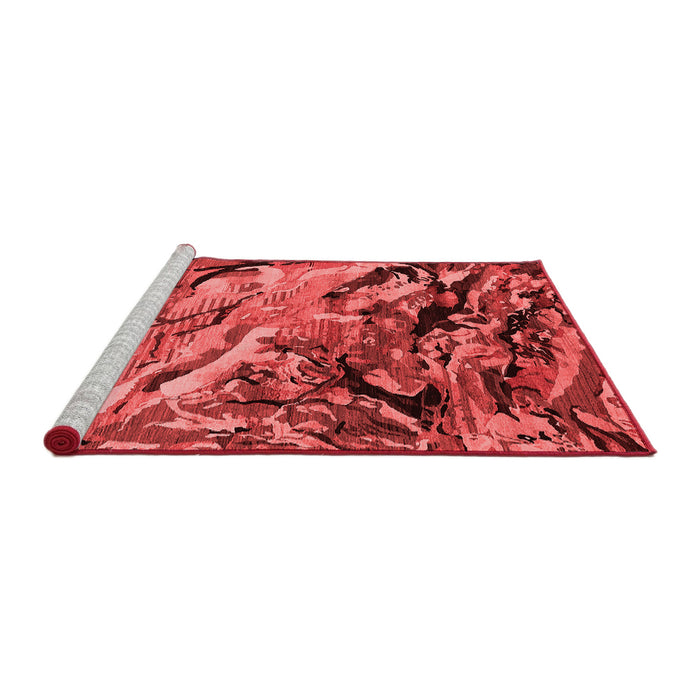 Industrial Red Washable Rugs