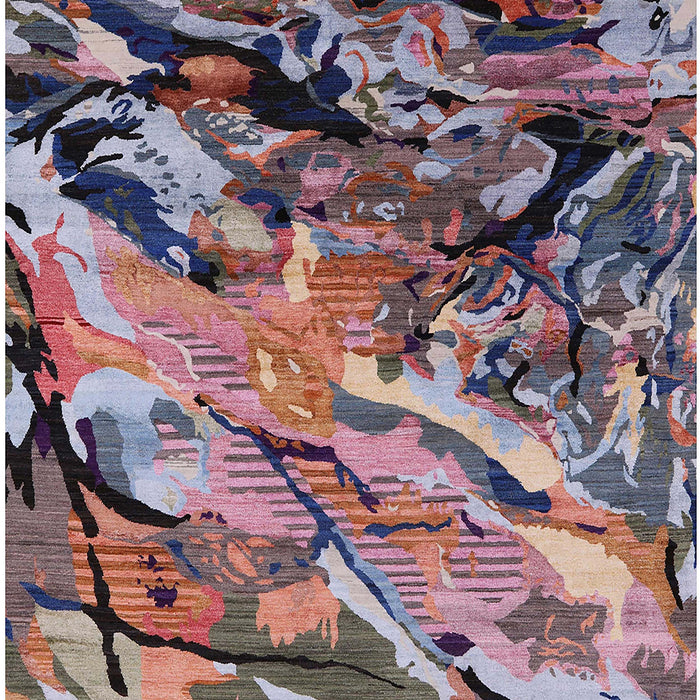 Mid-Century Modern Maroon Purple Oriental Rug, urb2828