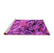 Sideview of Machine Washable Oriental Pink Industrial Rug, wshurb2828pnk