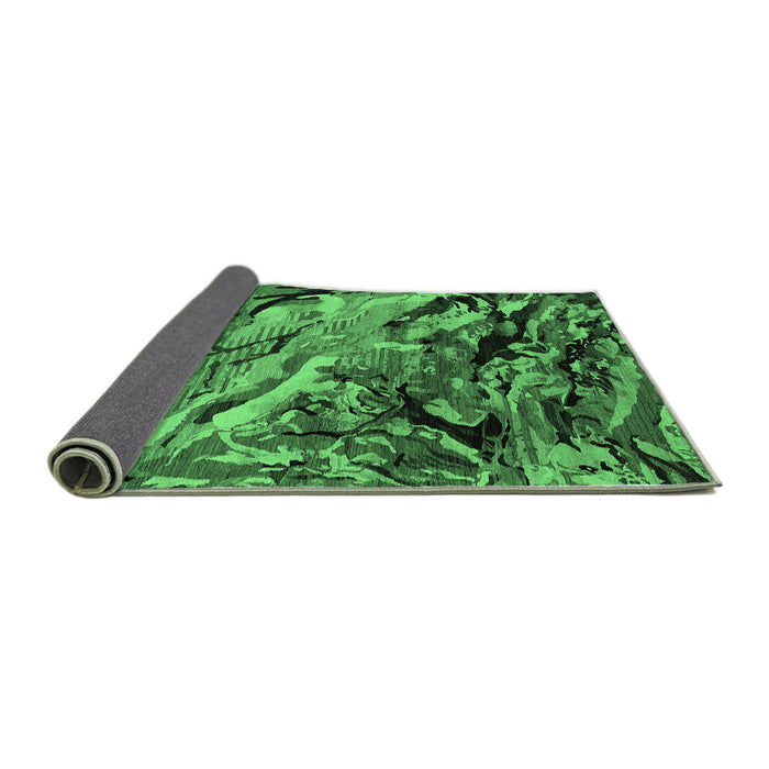 Sideview of Oriental Emerald Green Industrial Rug, urb2828emgrn