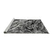 Sideview of Machine Washable Oriental Gray Industrial Rug, wshurb2828gry