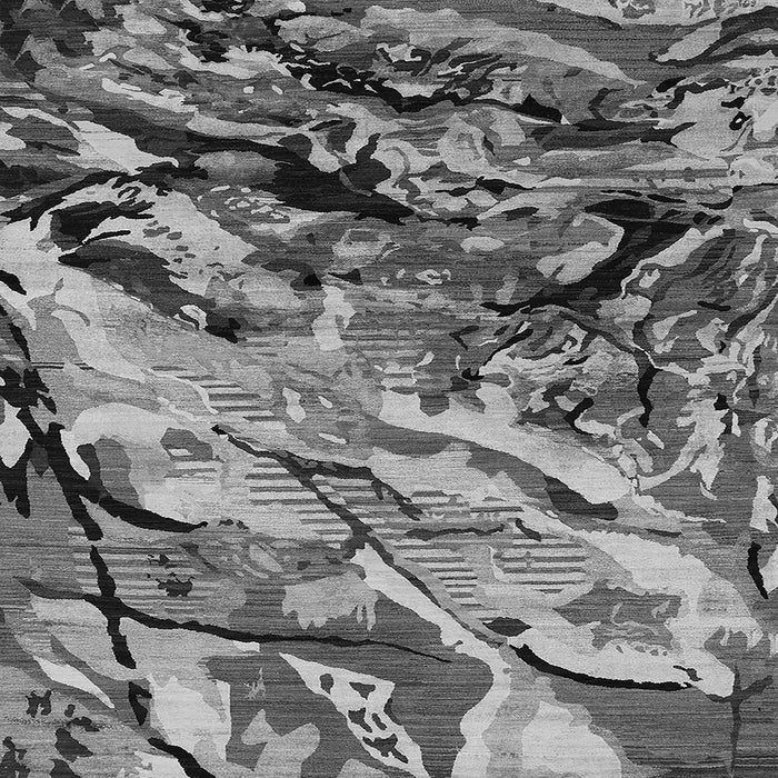 Square Oriental Gray Industrial Rug, urb2828gry