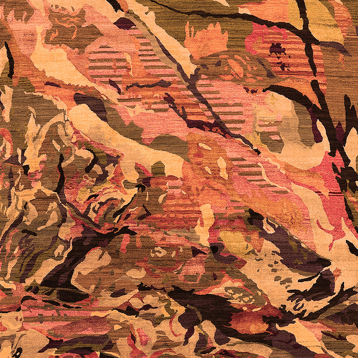 Oriental Orange Industrial Rug, urb2828org