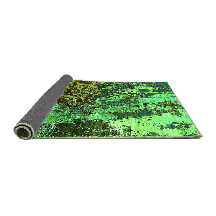 Sideview of Oriental Green Industrial Rug, urb2829grn