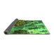 Sideview of Oriental Green Industrial Rug, urb2829grn