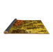 Sideview of Oriental Yellow Industrial Rug, urb2829yw