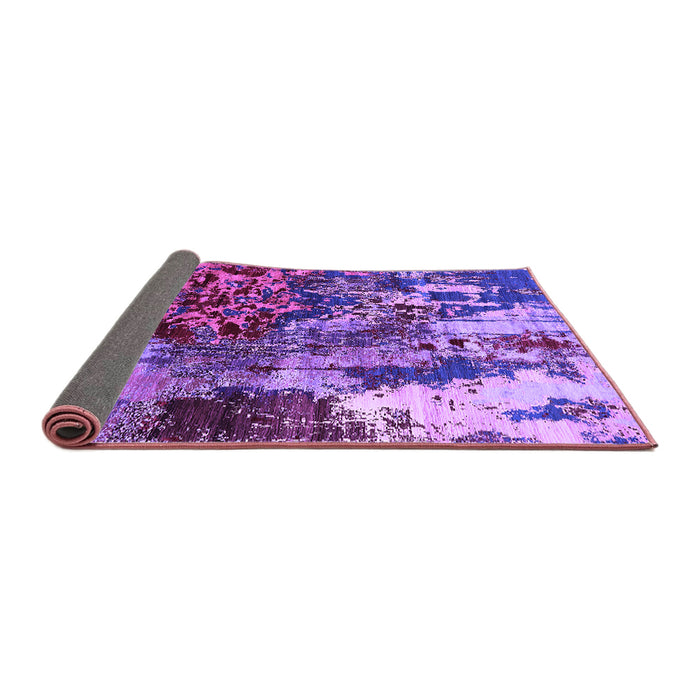 Sideview of Oriental Purple Industrial Rug, urb2829pur