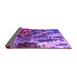 Sideview of Oriental Purple Industrial Rug, urb2829pur