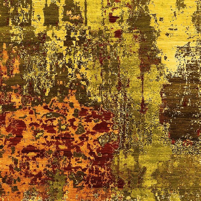 Oriental Yellow Industrial Rug, urb2829yw