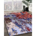 Machine Washable Industrial Modern Velvet Maroon Purple Rug in a Family Room, wshurb2829