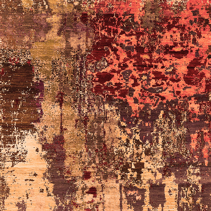 Oriental Orange Industrial Rug, urb2829org