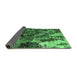 Sideview of Oriental Emerald Green Industrial Rug, urb2829emgrn