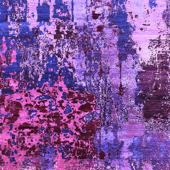 Machine Washable Oriental Purple Industrial Area Rugs, wshurb2829pur