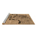 Sideview of Machine Washable Oriental Brown Industrial Rug, wshurb2830brn