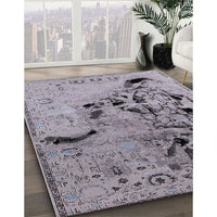 Mid-Century Modern Purple Oriental Rug, urb2830