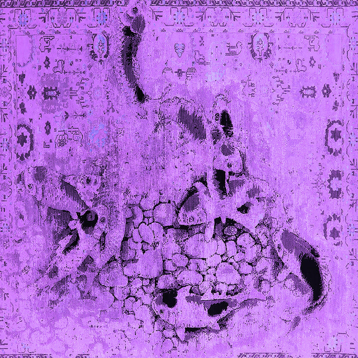 Square Oriental Purple Industrial Rug, urb2830pur