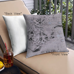 Front View of Mid-Century Modern Urban Square Viola Purple Throw Pillow, 18 inch by 18 inch, pwurb2830