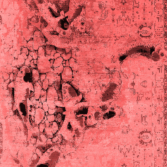 Machine Washable Oriental Red Industrial Rug, wshurb2830red