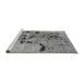 Sideview of Machine Washable Oriental Gray Industrial Rug, wshurb2830gry