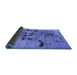 Sideview of Oriental Blue Industrial Rug, urb2830blu