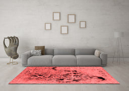 Industrial Red Washable Rugs