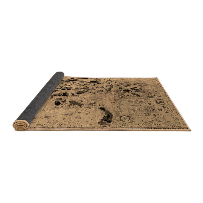 Sideview of Oriental Brown Industrial Rug, urb2830brn