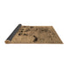 Sideview of Oriental Brown Industrial Rug, urb2830brn