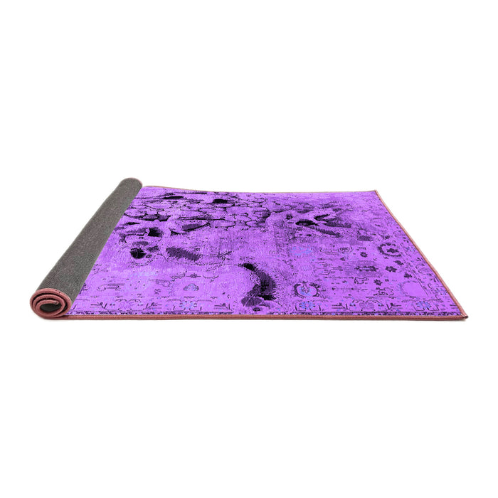 Sideview of Oriental Purple Industrial Rug, urb2830pur