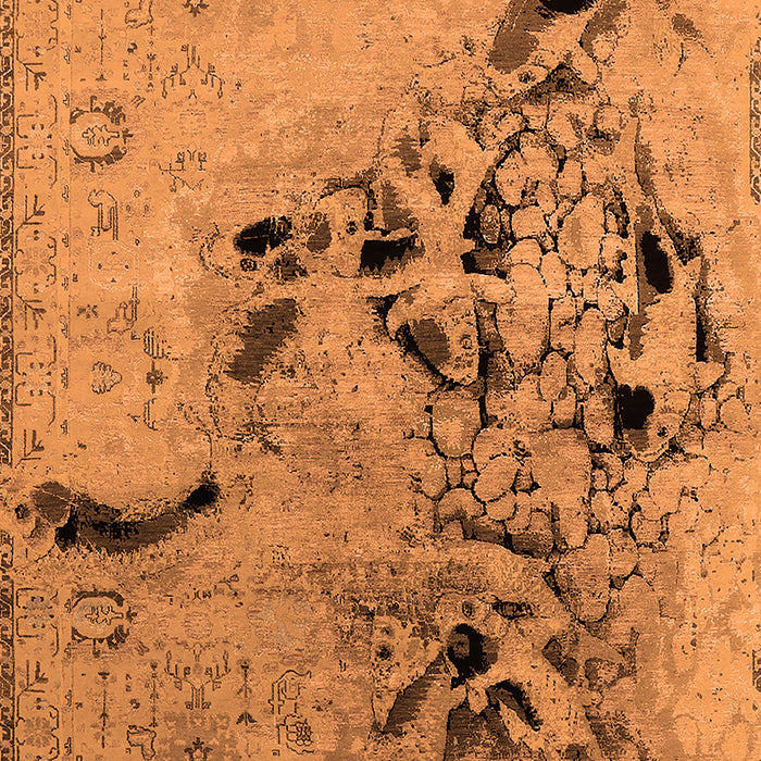 Machine Washable Oriental Orange Industrial Area Rugs, wshurb2830org