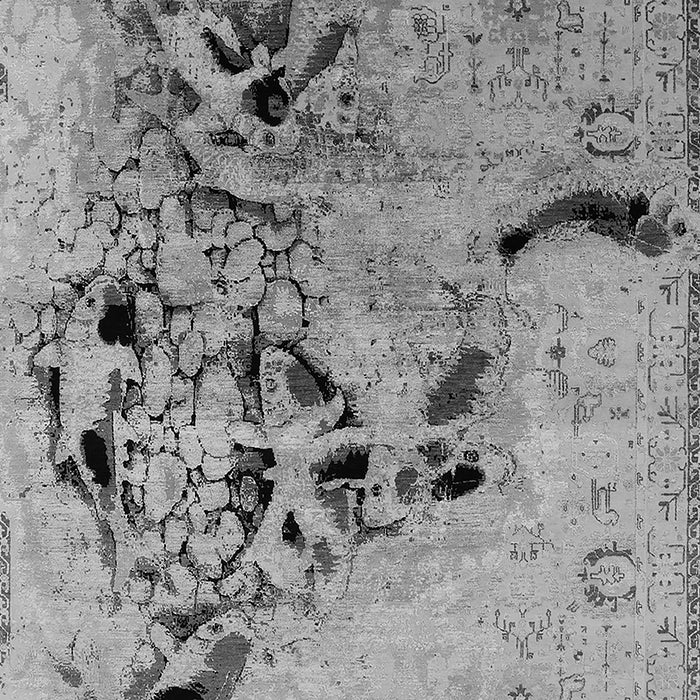 Machine Washable Oriental Gray Industrial Rug, wshurb2830gry