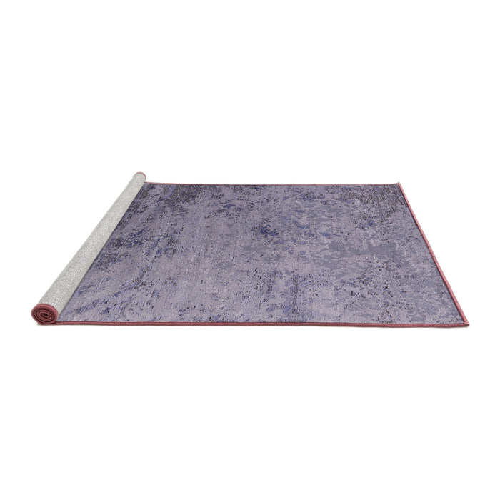 Sideview of Machine Washable Industrial Modern Purple Rug, wshurb2831