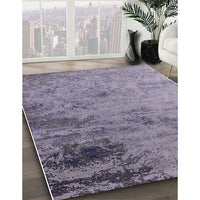 Mid-Century Modern Purple Oriental Rug, urb2831