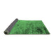 Sideview of Oriental Emerald Green Industrial Rug, urb2831emgrn