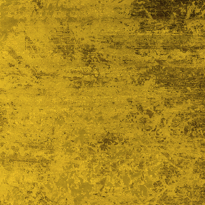 Machine Washable Oriental Yellow Industrial Rug, wshurb2831yw