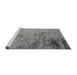 Sideview of Machine Washable Oriental Gray Industrial Rug, wshurb2831gry