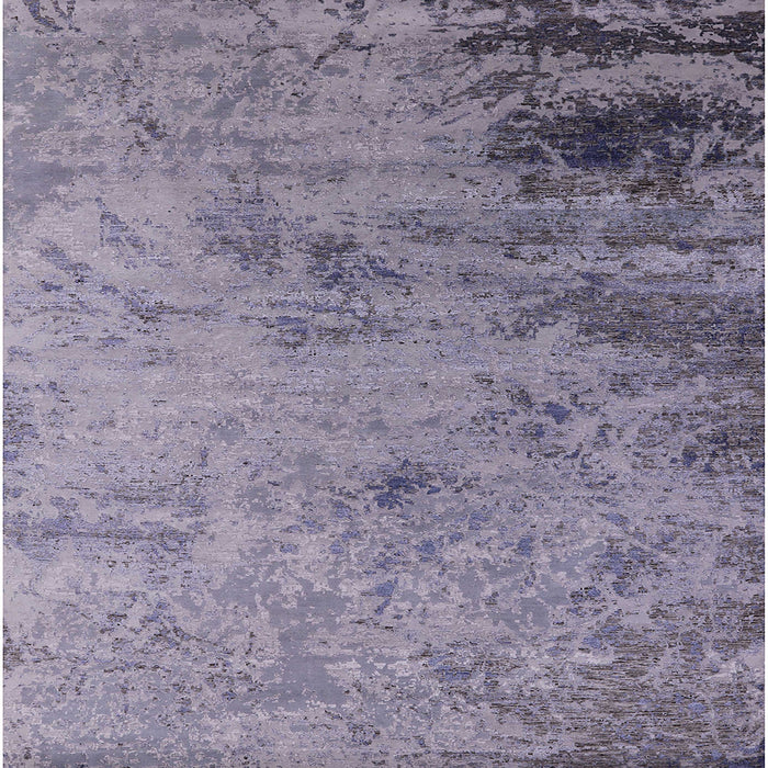 Square Machine Washable Industrial Modern Purple Rug, wshurb2831