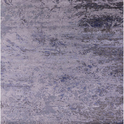 Square Mid-Century Modern Purple Oriental Rug, urb2831