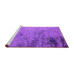 Sideview of Machine Washable Oriental Purple Industrial Area Rugs, wshurb2831pur