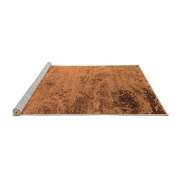 Sideview of Machine Washable Oriental Orange Industrial Area Rugs, wshurb2831org