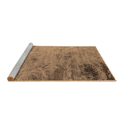 Sideview of Machine Washable Oriental Brown Industrial Rug, wshurb2831brn