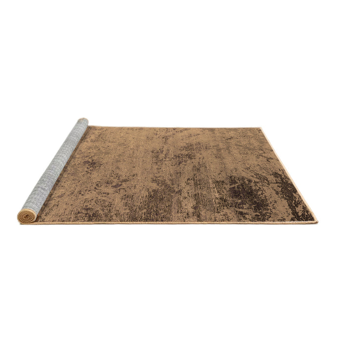 Sideview of Machine Washable Oriental Brown Industrial Rug, wshurb2831brn