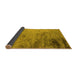 Sideview of Oriental Yellow Industrial Rug, urb2831yw